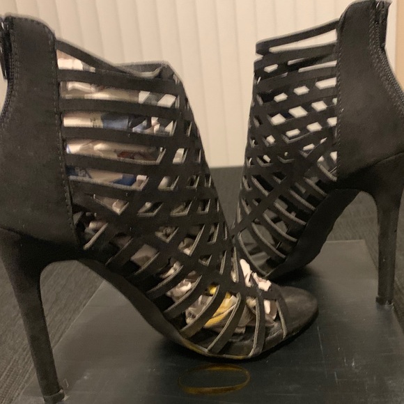 Black Suede Heels - Picture 2 of 6